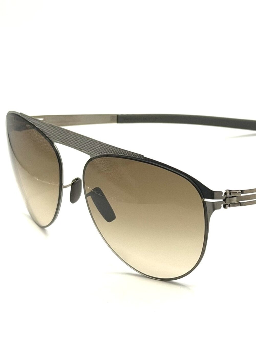 NEW IC! BERLIN MEIKE B.-BRONZE/BROWN GRADIENT UNISEX SUNGLASSES 56MM 17 145